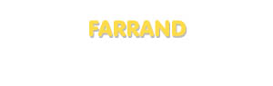 Der Vorname Farrand