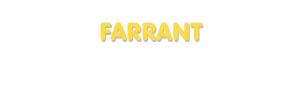 Der Vorname Farrant