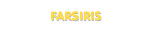 Der Vorname Farsiris