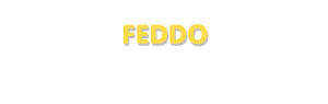 Der Vorname Feddo