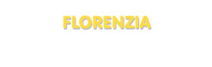 Der Vorname Florenzia
