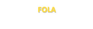 Der Vorname Fola