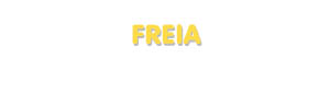 Der Vorname Freia