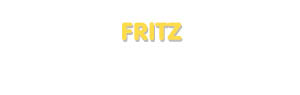 Der Vorname Fritz