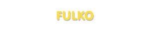 Der Vorname Fulko