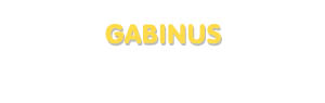 Der Vorname Gabinus