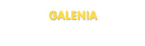 Der Vorname Galenia