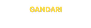 Der Vorname Gandari
