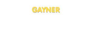 Der Vorname Gayner