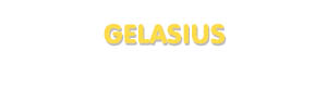 Der Vorname Gelasius