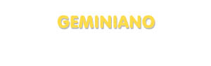 Der Vorname Geminiano