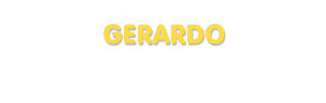 Der Vorname Gerardo