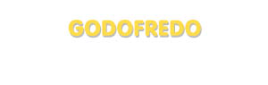 Der Vorname Godofredo