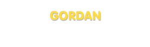 Der Vorname Gordan
