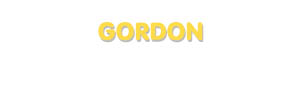 Der Vorname Gordon