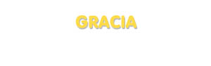 Der Vorname Gracia