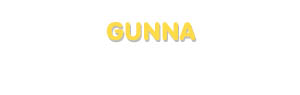 Der Vorname Gunna