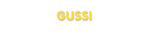 Der Vorname Gussi