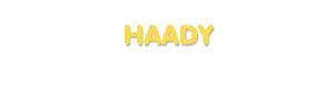 Der Vorname Haady