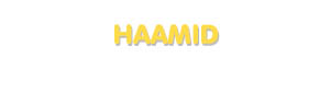 Der Vorname Haamid