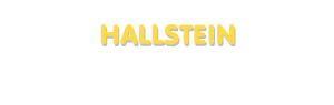 Der Vorname Hallstein