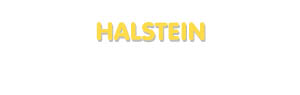 Der Vorname Halstein