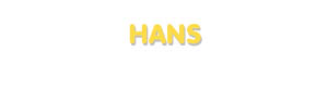 Der Vorname Hans