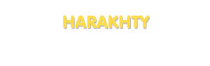Der Vorname Harakhty