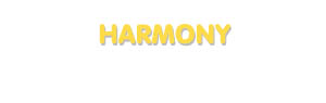 Der Vorname Harmony