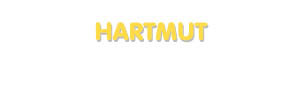 Der Vorname Hartmut