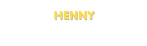 Der Vorname Henny