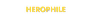 Der Vorname Herophile