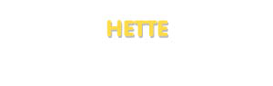 Der Vorname Hette