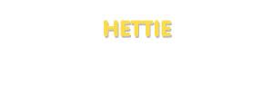 Der Vorname Hettie