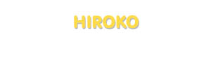 Der Vorname Hiroko