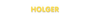 Der Vorname Holger