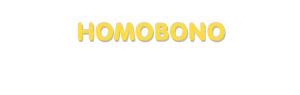 Der Vorname Homobono
