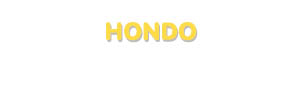 Der Vorname Hondo