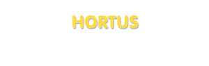 Der Vorname Hortus