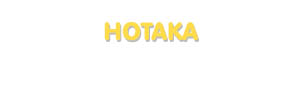 Der Vorname Hotaka