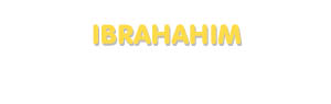 Der Vorname Ibrahahim