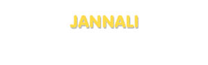 Der Vorname Jannali
