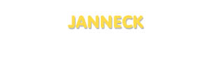 Der Vorname Janneck