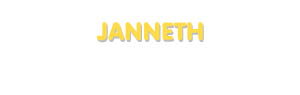 Der Vorname Janneth