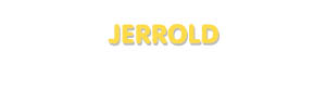 Der Vorname Jerrold