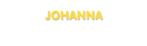 Der Vorname Johanna