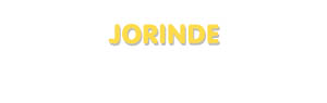 Der Vorname Jorinde