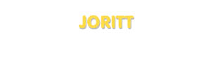 Der Vorname Joritt