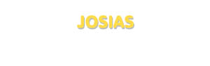 Der Vorname Josias