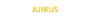 Der Vorname Junius